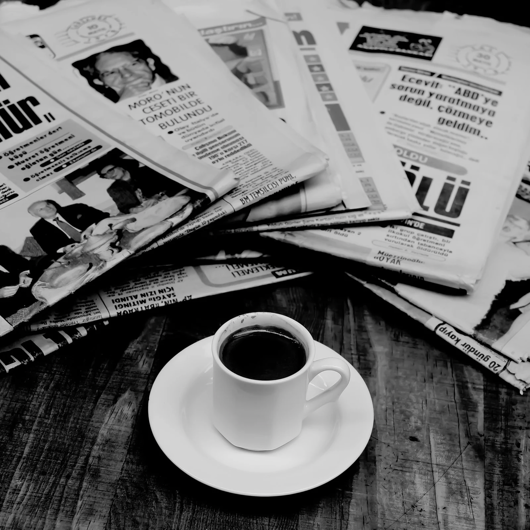 Presse avis kaffe studere lese pressemelding pr markedsføring