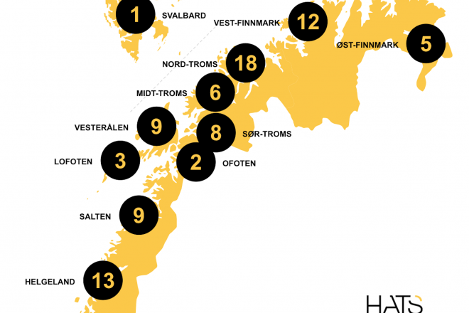 kart over nordnorge